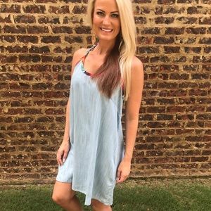 New with tags JUDITH MARCH Mexican chambray dress